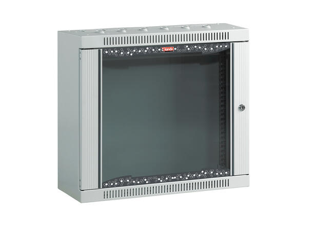 Lande Netbox Home 9U W600xD300xH506 | Grey | Glass Door 