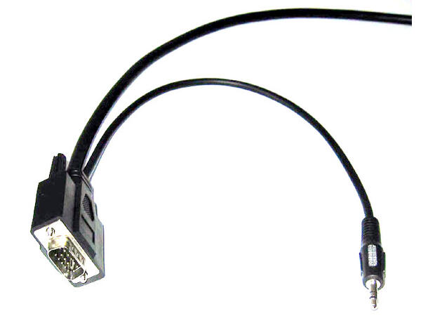 LinkIT SVGA/XGA kabel M-M med sound 3 m AWG 28 1920x1200@60Hz