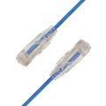 LinkIT SlimPatch U/UTP Cat6a Blue 0.5m AWG 28/7 | LSZH | 3,6mm