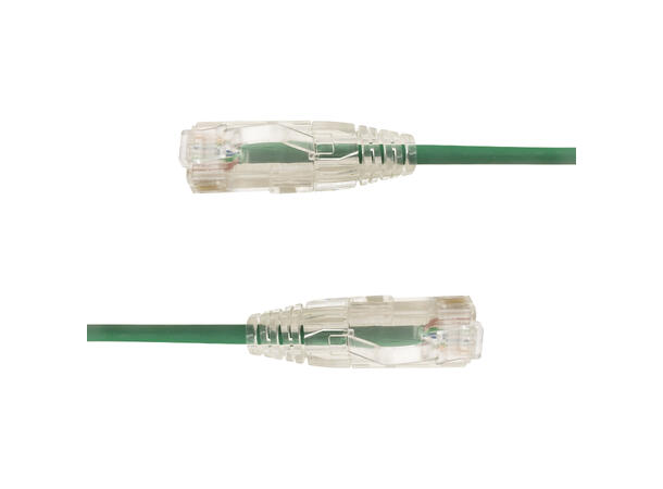 LinkIT SlimPatch U/UTP Cat6a Grön 3m AWG 28/7 | LSZH | 3,6mm 