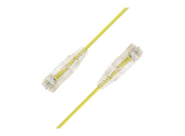 LinkIT SlimPatch U/UTP Cat6a Gul 3m AWG 28/7 | LSZH | 3,6mm 
