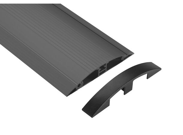 Stoltzen TALOS GS200b Floor Rail 200 cm Skirting H: 2.2cm W: 13.9cm - Matt Black 