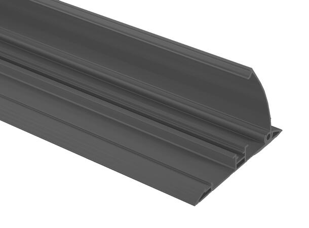 Stoltzen TALOS GS200b Floor Rail 200 cm Skirting H: 2.2cm W: 13.9cm - Matt Black 