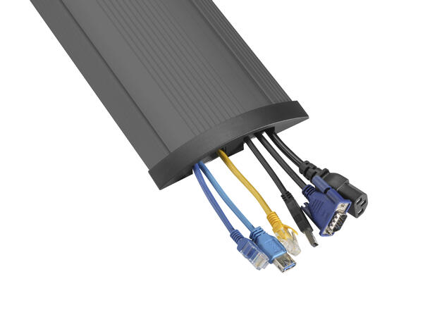 Stoltzen TALOS GS200b Floor Rail 200 cm Skirting H: 2.2cm W: 13.9cm - Matt Black 