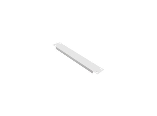 Lande 10" Blindpanel Tett Grå 1U Stål | u/skruer | Universell 