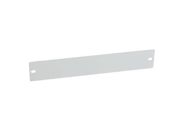 Lande 10" Blindpanel Tett Grå 1U Stål | u/skruer | Universell 