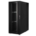 Lande Servercab. Black 42U W800xD1200VCM DYNAmax|1000kg|w/perf. doors front/rear