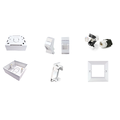 LinkIT Cat.6/6A UTP Wall box 1 x RJ45 32mm deep | 86x86mm | Keystone