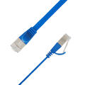 LinkIT Flat U/FTP Cat6a Bl&#229; 5m AWG 32/7 | PVC | 1,85x6mm