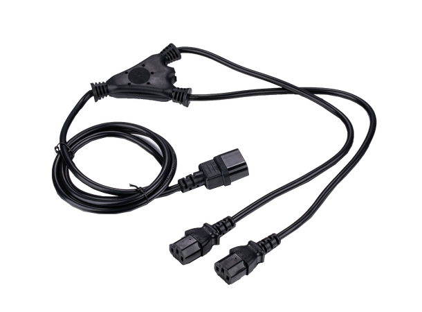 LinkIT strømkabel C14/2 x C13 1,7m Fra UPS (C14) 2 x hun (C13) plugger 
