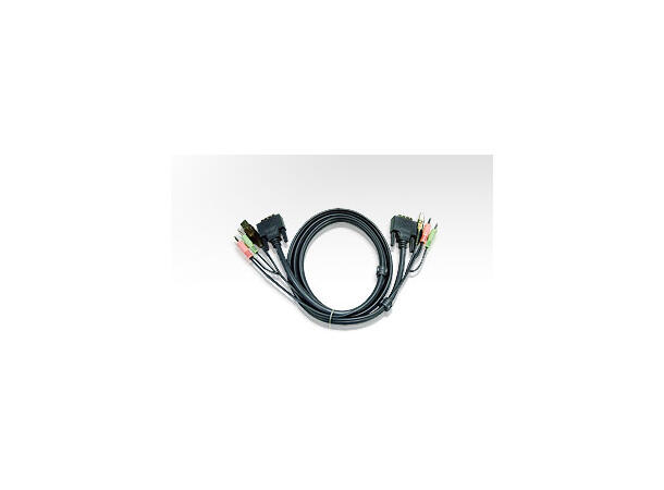 Aten KVM Cable DVI-D (DL) + USB, 1,8 m USB | DVI | Minijack 