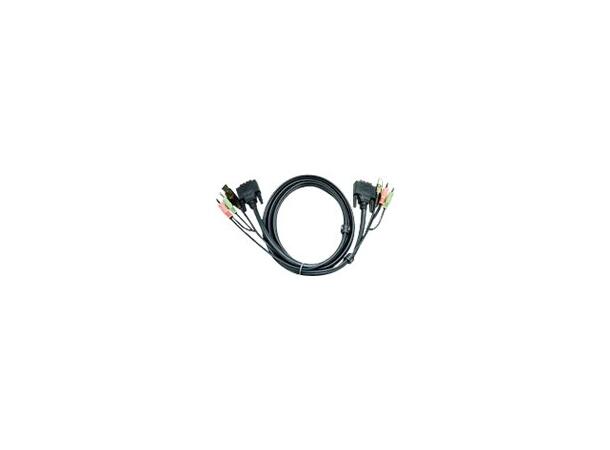 Aten KVM Cable DVI-D (DL) + USB, 1,8 m USB | DVI | Minijack 