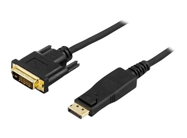 LinkIT DisplayPort til DVI-D 3m 1920x1080@60Hz | 28 AWG | Black 