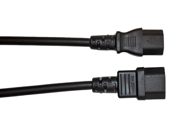 LinkIT strømkabel C13/C14 svart 3m LSZH | 3 x 1.50 mm² 
