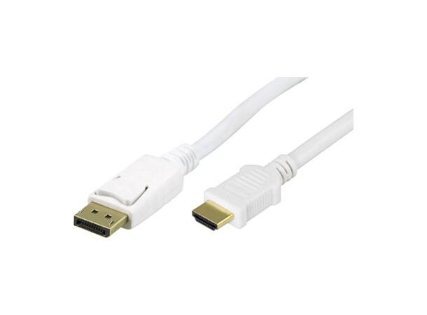 LinkIT Displayport to HDMI w/audio 2 m 4K x 2K@30Hz | 28 AWG | White 