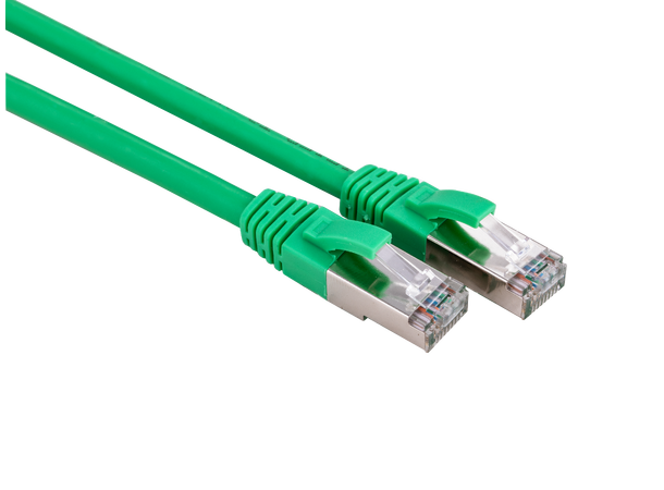 LinkIT Patch S/FTP Cat6a Grön 3m AWG 26/7 | LSZH | Snagless 