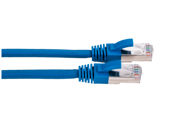 LinkIT Patch S/FTP Cat6a Blå 3m AWG 26/7 | LSZH | Snagless 