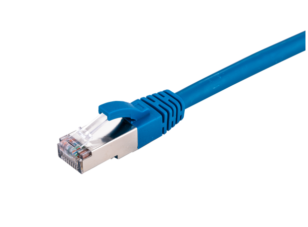 LinkIT Patch S/FTP Cat6a Blå 3m AWG 26/7 | LSZH | Snagless 