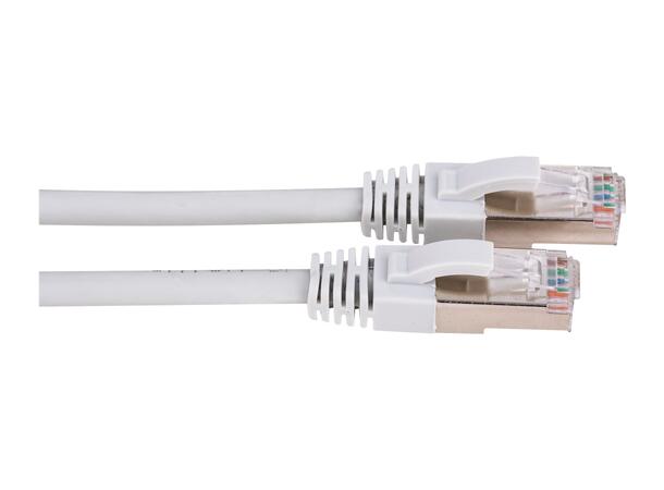 LinkIT Patch S/FTP Cat6a Grå 10m AWG 26/7 | LSZH | Snagless 