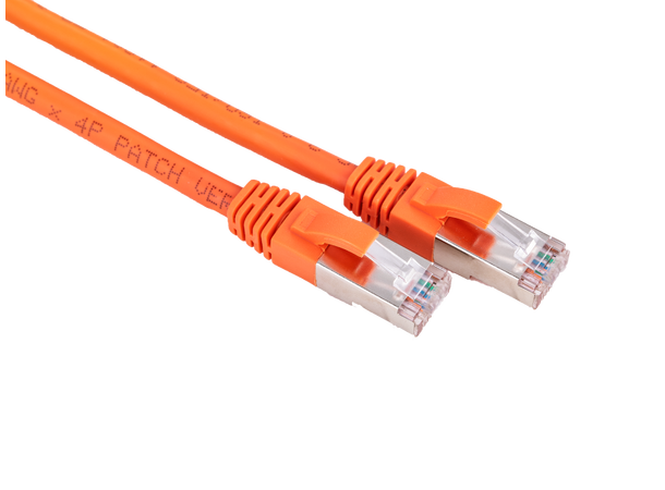 LinkIT Patch S/FTP Cat6a Orange 1.5m AWG 26/7 | LSZH | Snagless 