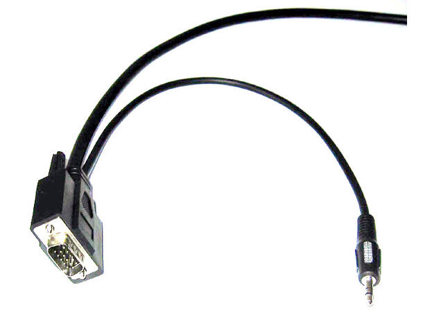 LinkIT SVGA/XGA cable M/M w/audio 1 m AWG 28 | 1920x1200@60Hz | Black 