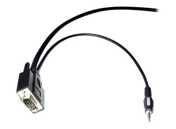 LinkIT SVGA/XGA cable M/M w/audio 1 m AWG 28 | 1920x1200@60Hz | Black 