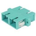 LinkIT Fiber adapter SC/SC Duplex MM | Clips and flanges | Aqua