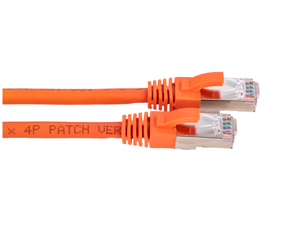 LinkIT Patch S/FTP Cat6a Orange 3m AWG 26/7 | LSZH | Snagless 