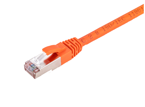 LinkIT Patch S/FTP Cat6a Orange 3m AWG 26/7 | LSZH | Snagless 