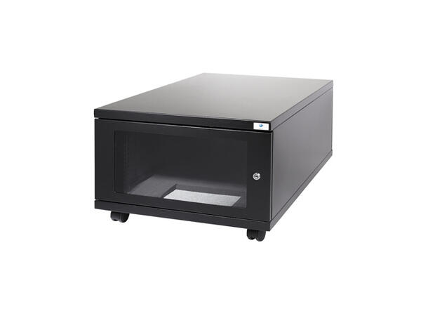 Orion Acoustic Mini Cabinet  9U, 12-15dB Glassdør, støysvake vifter og støvfilter 