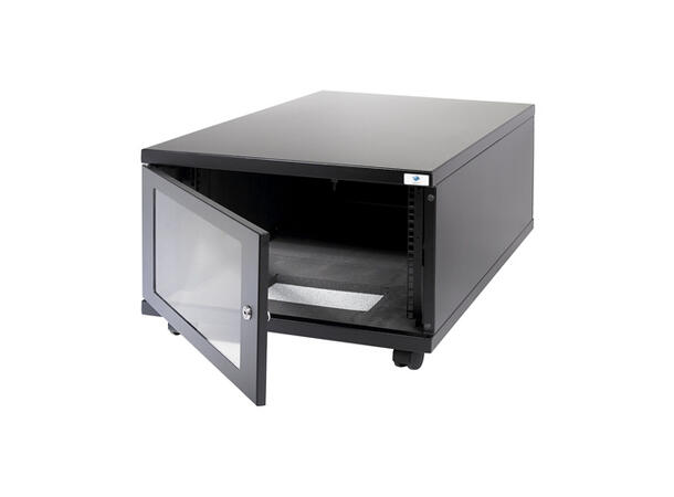 Orion Acoustic Mini Cabinet  9U, 12-15dB Glassdør, støysvake vifter og støvfilter 