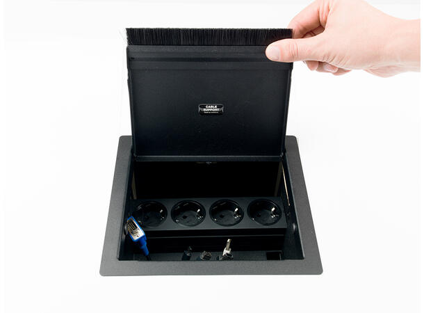 Kenson Cable Support Mini Package Black | 4 Power | 5 m 