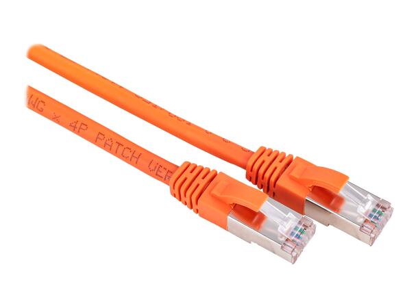 LinkIT Patch S/FTP Cat6a Orange 7m AWG 26/7 | LSZH | Snagless 