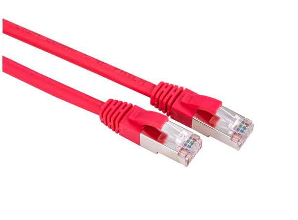 LinkIT Patch S/FTP Cat6a Röd 3m AWG 26/7 | LSZH | Snagless 