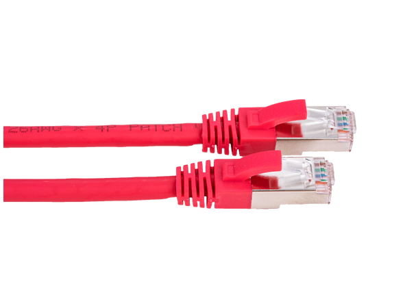 LinkIT Patch S/FTP Cat6a Röd 3m AWG 26/7 | LSZH | Snagless 