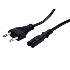 LinkIT strömkabel CEE7/16 - C7 svart 5m Euro - C7 | 2 x 0,75mm² | PVC