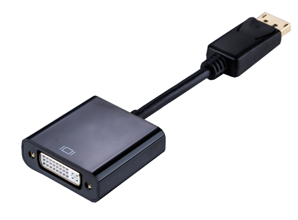 LinkIT DisplayPort adapter DP male-DVI-D 1920x1080 @ 60Hz 32 AWG svart 