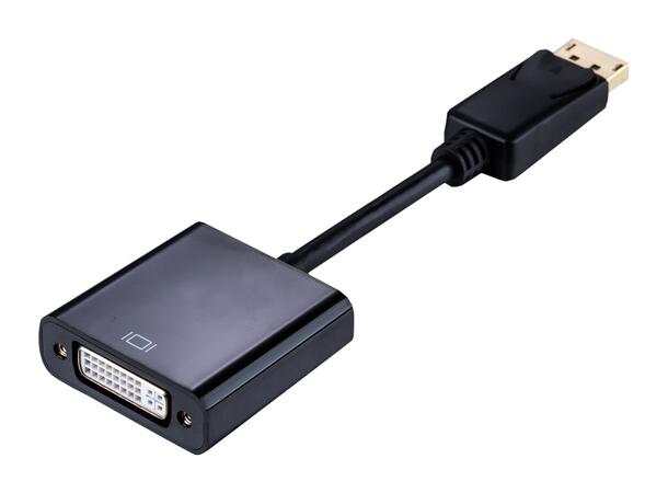 LinkIT DisplayPort adapter DP male-DVI-D 1920x1080 @ 60Hz 32 AWG svart 
