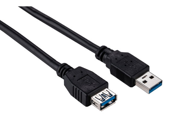 Elivi USB 3.0 A till A förlängning 2m M/F | 3.0 | Svart 