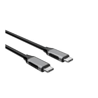 Elivi USB C - C cable 1m Black/Space Grey| 10gbps/100W