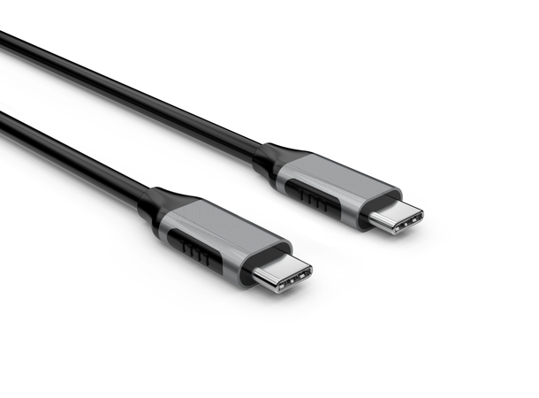 Elivi USB C till C kabel 1 meter Svart/Space Grå, 10gbps/100W