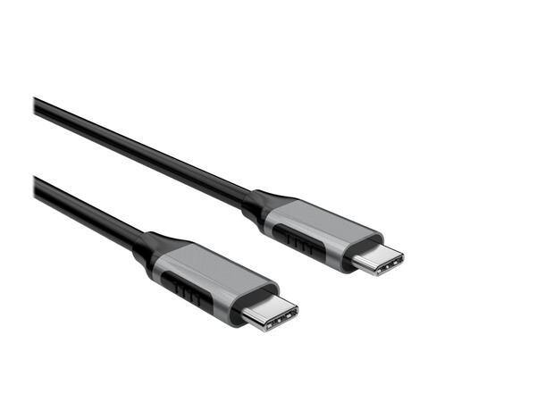 Elivi USB C till C kabel 1 meter Svart/Space Grå, 10gbps/100W 