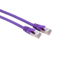 LinkIT Patch S/FTP Cat6a Purple 1m AWG 26/7 | LSZH | Snagless
