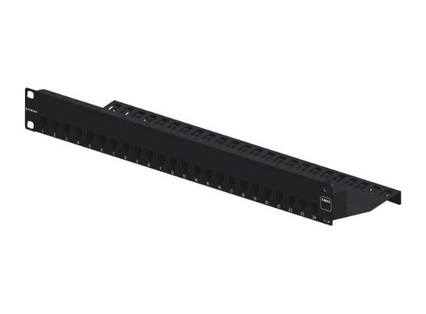 Siemon ZMax Patchpanel 24-Port 1U| flat| black 