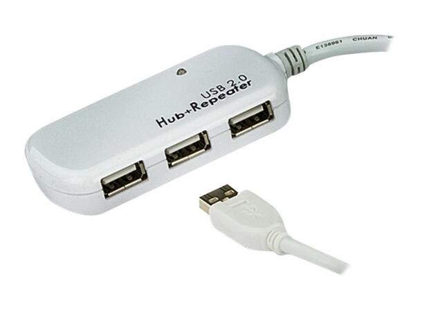 Aten UE2120H USB 2.0 ekstender HUB 12m Seriekobles opptil 60 m 
