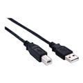 Elivi USB 2.0 A til B kabel 1 m 2.0 | Svart (Stor B kontakt)