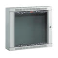 Lande Wall cab. Grey  9U W600xD150 NETbox 19&quot; HOME | w/glass door | H506