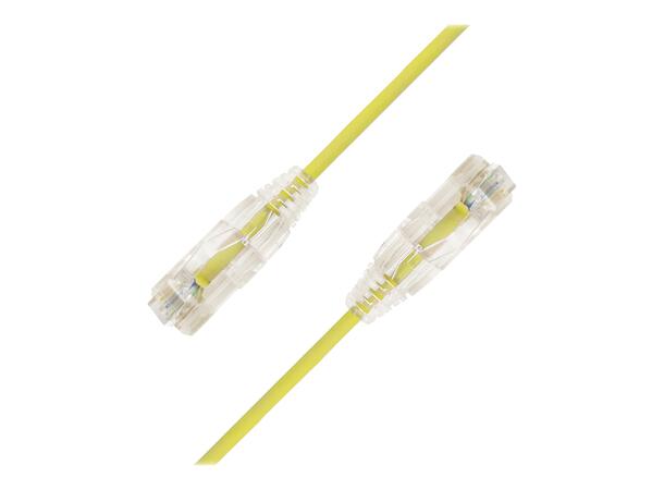 LinkIT SlimPatch U/UTP Cat6a Gul 10m AWG 28/7 | LSZH | 3,6mm 