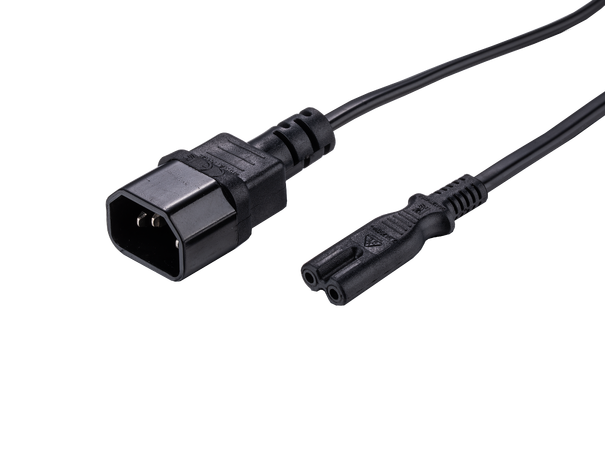 LinkIT ström C14 till C7 PVC | 2 x 0.75 mm² 