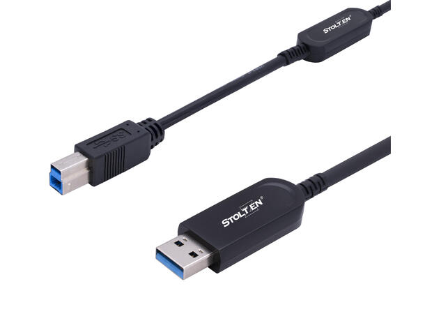 Stoltzen AOC USB 3.2 Gen2 A-B 10 m 10Gps Gen2 | USB 3.0/2.0/1.1 compatible 